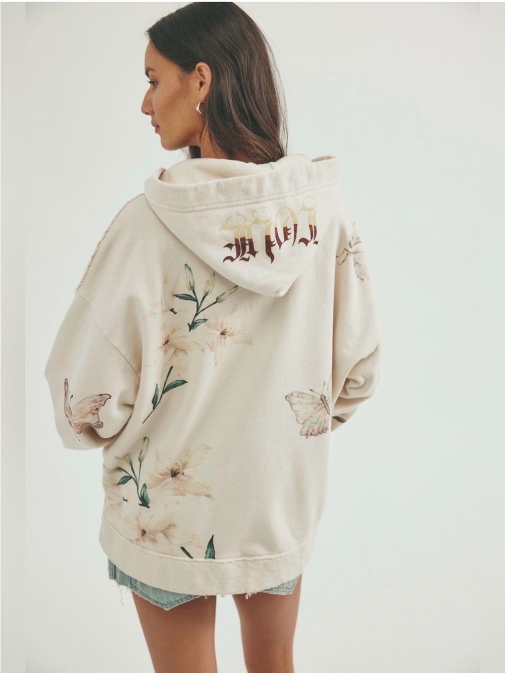 NWT Free People We The Free X Juliet Johnstone Hoodie Size-Medium - Picture 7 of 16
